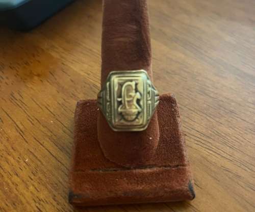 Vintage High School 1950 Jostens 10K Gold Men's Class Ring 8.13 Grams - Picture 1 of 3