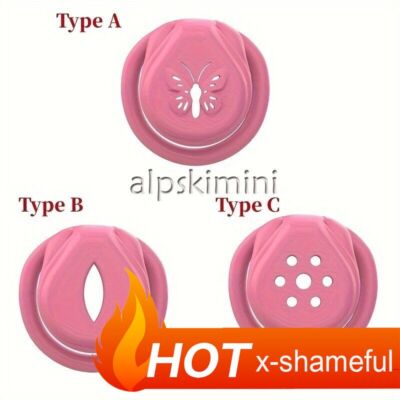 Ventilate Small Flat Chastity Cage Male Chastity Device Locks Rings Belt