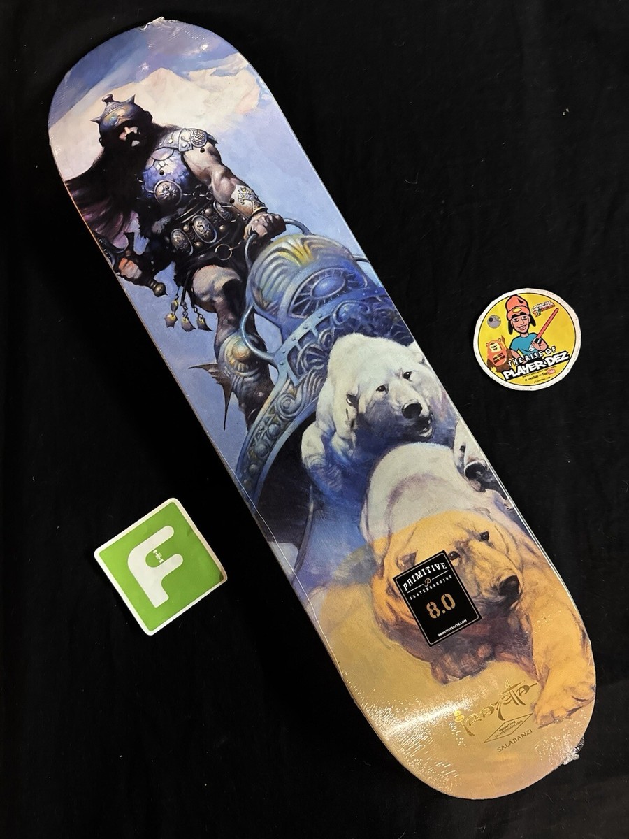 RARE Frazetta Art Bastien Salabanzi Skateboard Deck In Shrink