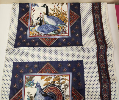 Cranston Print Works VIP Screen Print Game Birds Pillow Fabric 87x22 Inches