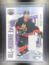 2002-03 Be a Player Signature Series All Rookie Relic Jordan Leopold