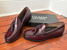 G.H. Bass Lennox Tassel Weejuns Mens Loafers Size 7 Wine Color Brand New