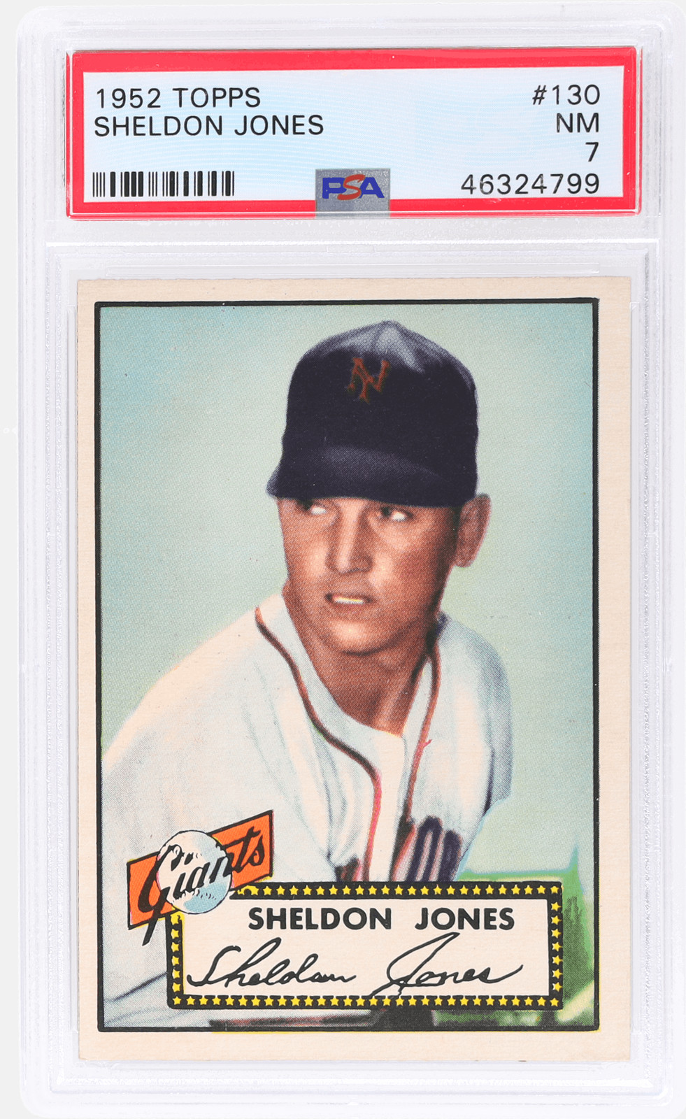 1952 Topps Sheldon Jones #130 PSA 7