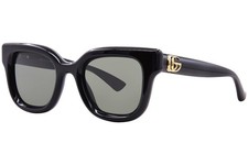 Gucci GG1828S 001 Sunglasses Women's Black/Grey Lenses Square Shape 49mm
