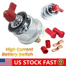 High Current Master Battery Disconnect Switch Heavy Duty Power Cut Off 300A 12V