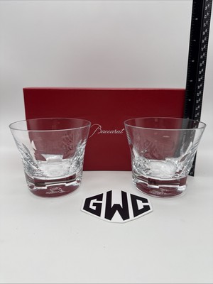 Baccarat Beluga Small Spirit Tumblers Clear Crystal 2 Pieces Baccarat Beluga Small Spirit Tumblers Clear Crystal 2 Pieces