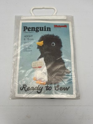 Vintage Sew Kit Minicraft England Ready To Sew Kit Penguin Craft Made In England