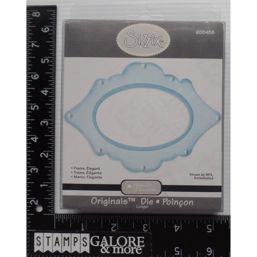 SIZZIX ELLISON PROVO BIG SHOT DIE CUTS 655458 FRAME ELEGANT OVAL #2698