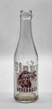 Sioux, Seven Up Bottling Co. Sioux Falls, South Dakota Indian ACL Soda Bottle