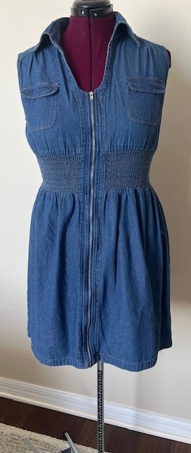 white christmas dresses Denim Maxi Shirt Dress main image 0