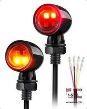 Mini Motorcycle Bullet Turn Signal Lights, LED Rear Turn Signal Lights, 4
