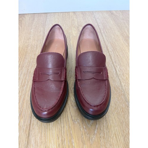 Nordstrom Nola Lafayette Leather Penny Loafers Burgundy Oxblood Shoes 6.5M