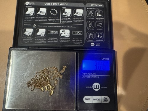 14k Delfin Anhänger Halskette 20" Seil Kette - Bild 6 von 6