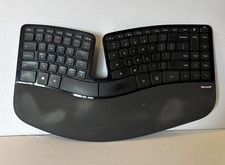 Microsoft Sculpt Keyboard Model 1559 Wireless Ergonomic No Dongle For Parts