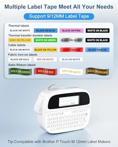 M950 Rechargeable Bluetooth Label Maker with QWERTY Keyboard M950 Rechargeable Bluetooth Label Maker with QWERTY Keyboard