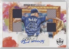 2020 Panini Diamond Kings DK Quad Material Signatures Brendan McKay Auto 5w7