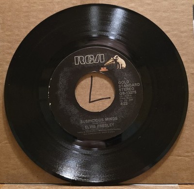 Elvis Presley: Suspicious Minds/You'll Think Of Me - VG+ | 1982 Pop Rock Reissue