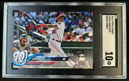 2018 Topps Update Juan Soto RC Rookie #US104 Nationals SGC 10
