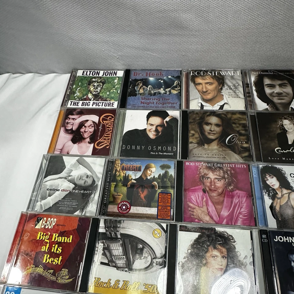 40+ Lot Mixed Title Genre Music CDs 80s 90s 2000s Soft Rock Pop Easy Listening Foto 3 de 4