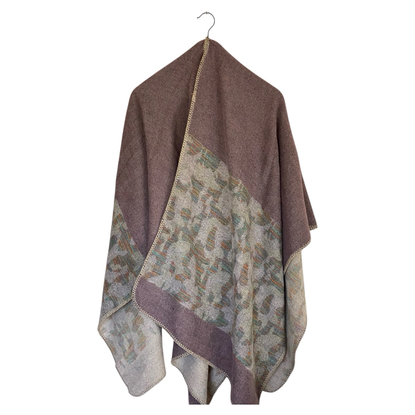 Gray Brown Mauve Women's Scarf Wrap Shawl Oversized