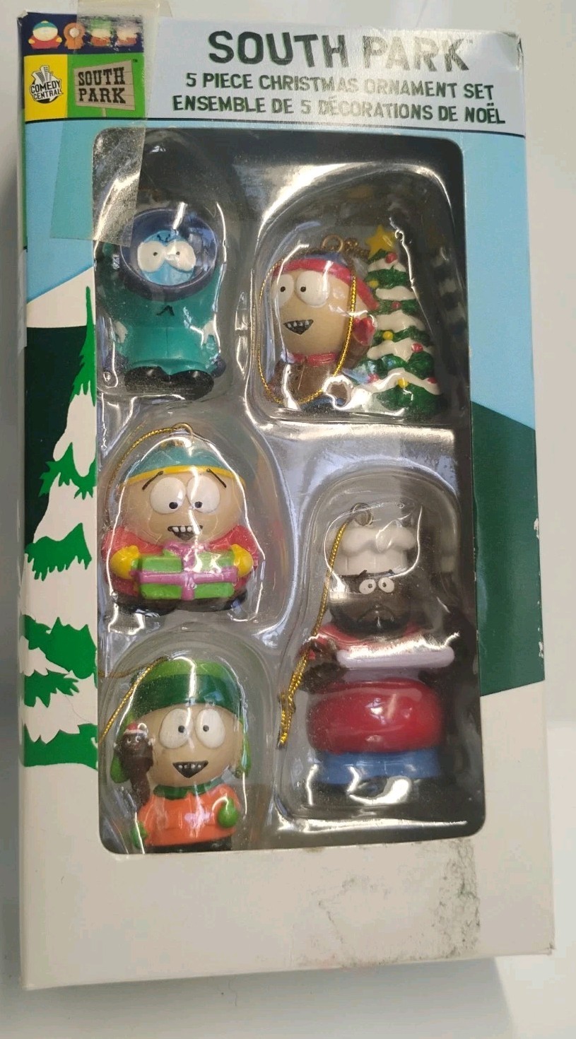 South Park 5 Piece Christmas Ornaments  Kurt S Adler Comedy Central 