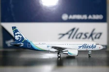 Gemini Jets 1:400 Alaska Airlines Airbus A320-200 N625VA (GJASA1774) Model Plane