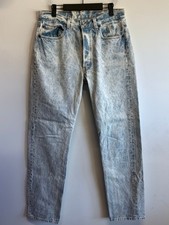 Vintage 80's Levi's Acid Wash 501 0106 Denim Jeans Size 32x34