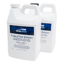 Table Top Epoxy Resin 1 Gallon Kit Crystal Clear Coating for Wood Bar Tops New