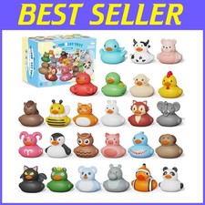 25PCS Rubber Ducks Bath Toys for Toddlers