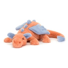 Jellycat Persimmon Dragon Plush Toy with Warm Heart and Fiery Creativity NWT