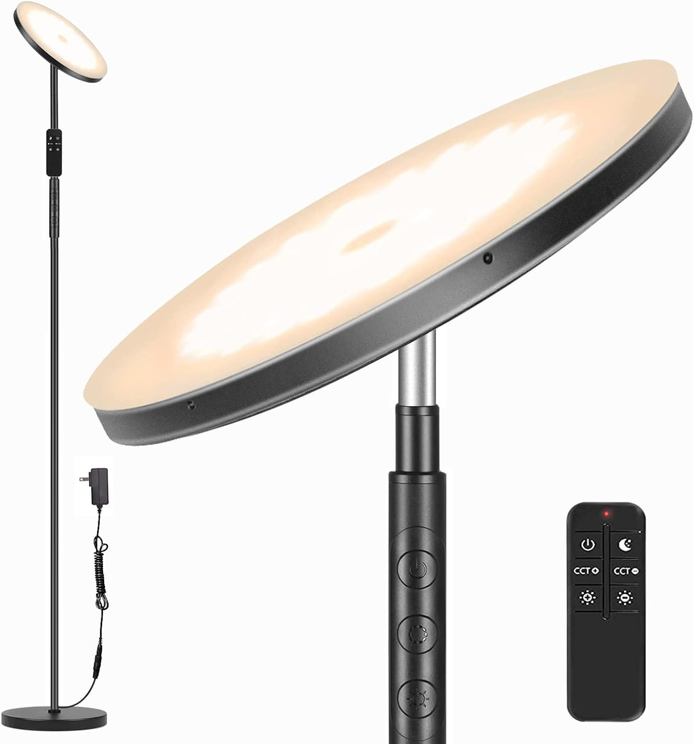 Lampada LED Da Terra Moderna Design, 3000LM 36W Piantane Da Salotto Con Telecoma