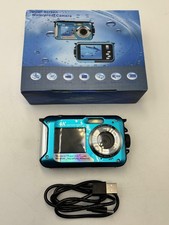 4K Underwater Camera 16FT Waterproof Camera with 32GB Card 64MP NO Power 