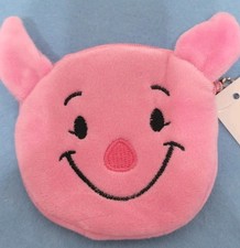 Piglet Winnie the Pooh coin purse pouch charm fob Keychain New