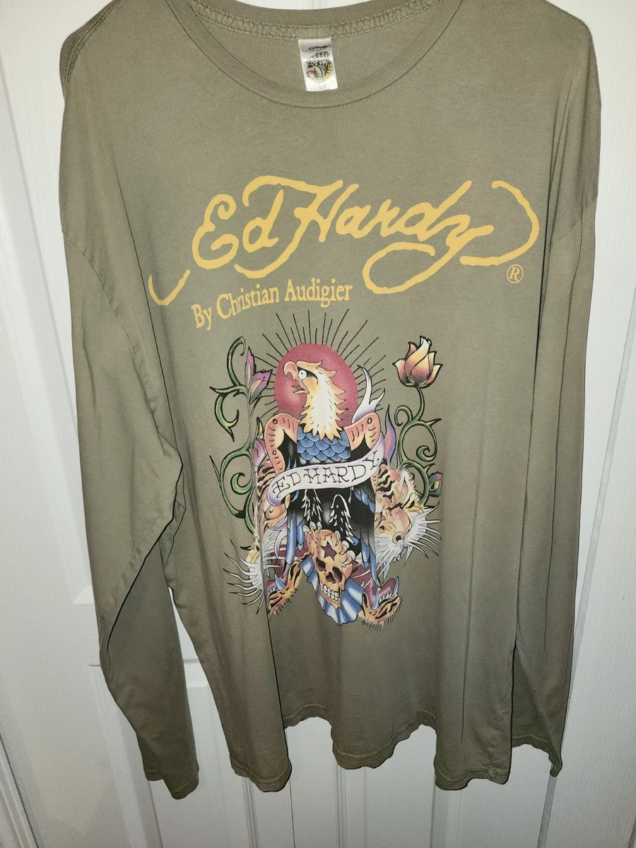Ed Hardy Long Sleeve Green Shirts for Men for sale | eBay