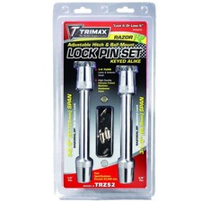 Trimax Trz52 Keyed Alike Lock Set For Razor Rp Adjustable Hitch Silver
