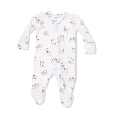 ANGEL DEAR One Piece FOOTIE Bodysuit PUPPY DOG Footed SLEEPER 6-9 Months BAMBOO