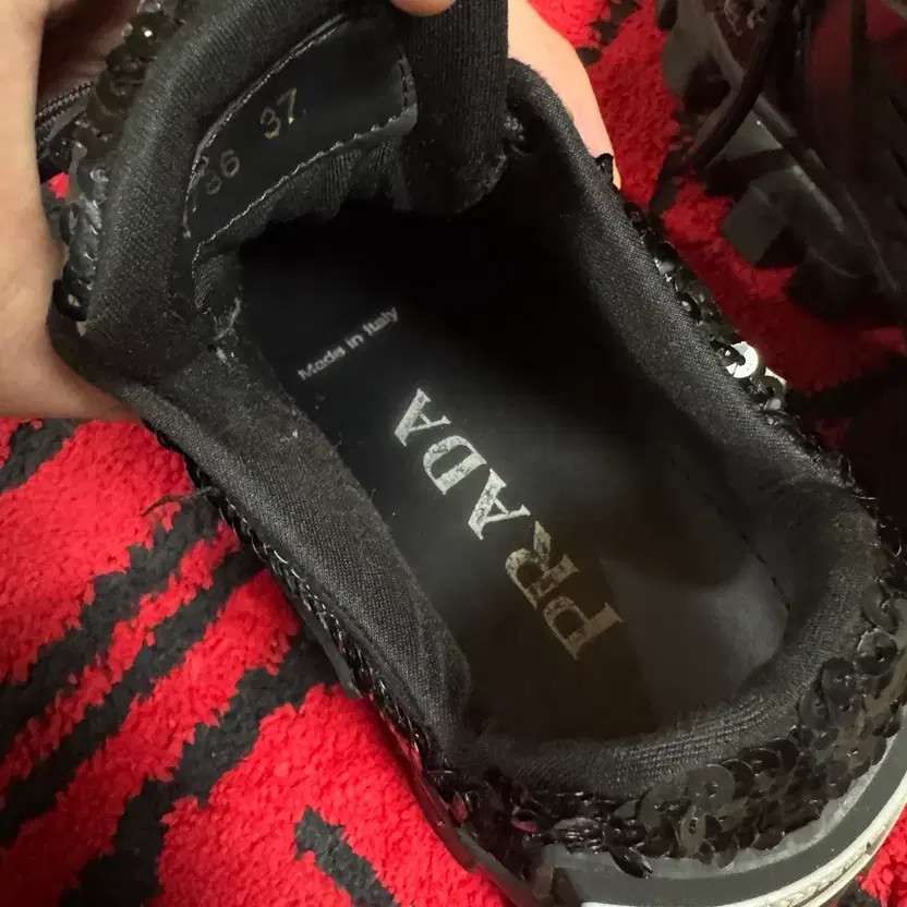 Prada Black Cloudburst Thunder Sneakers - Women, Size 37 thumbnail 3