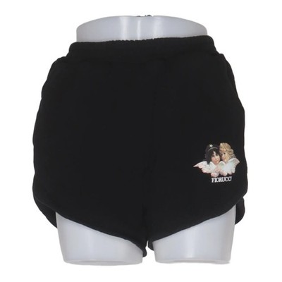 Fiorucci, Freizeitshorts, Größe: S, Schwarz, Elasthan/Bio-Baumwolle, Print #pKx