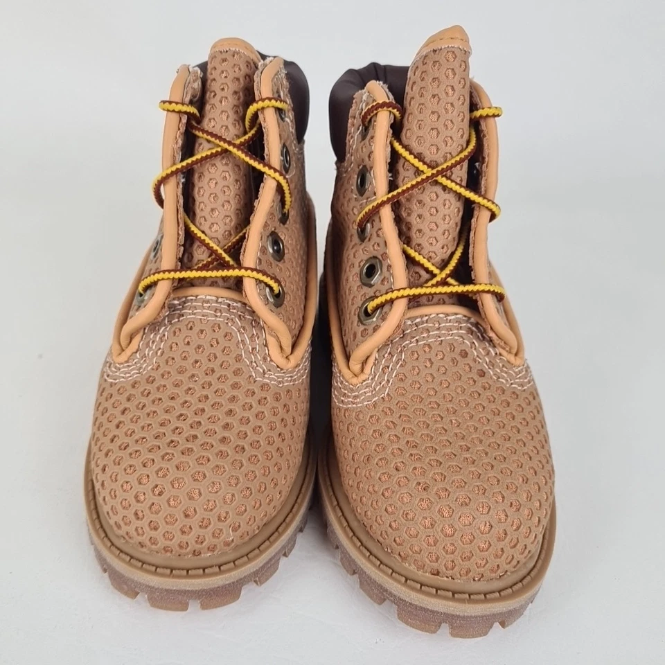 🚨 Timberland 6In Vent-Tech 27875 NIÑOS PEQUEÑOS Botas Aire Libre Trigo Informales Talla 8 Foto 4 de 4