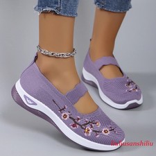 New Women's Summer Breathable Mesh Flat Shoes Women's Shoes Casual Sports Shoes