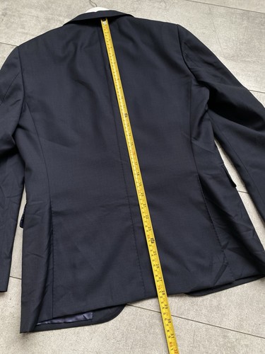 SUITSUPPLY Vitale Barberis Canonico Super 110 Wool Lazio Suit Navy Sharkskin S - Picture 13 of 20