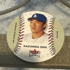 Rare 2003 FLEER HARDBALL * Round * KAZUHISA ISHII * RC ROOKIE * DODGERS * #182