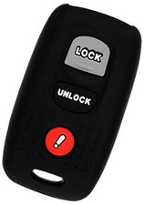 KeyGuardz Keyless Entry Remote Car Key Fob Outer Shell Cover Rubber Black