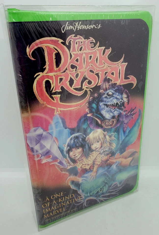 Brand New! The Dark Crystal Jim Henson Green Clam Shell VHS Tape 1994 SEALED! 🍿 - Image 2 of 4