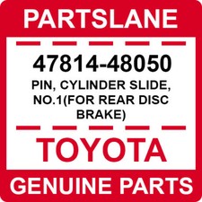 TOYOTA GENUINE REAR BRAKE CALIPER SLIDE PIN FITS CAMRY & LEXUS RX400 47814-48050