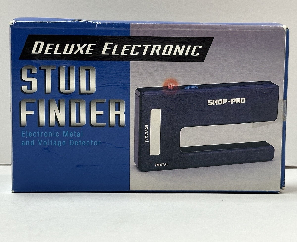 Vtg Deluxe Electronic Stud Finder Shop Pro Brand Metal