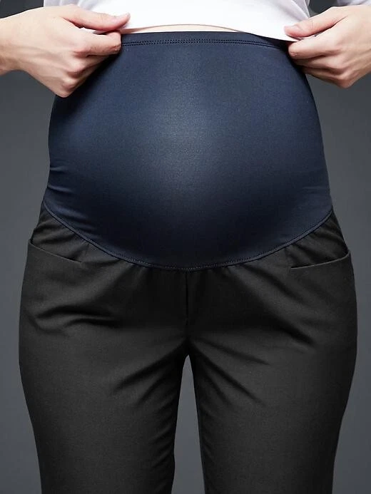 NWT Gap Maternity Full Panel Modern Boot Stretch Black Pants 2 REGULAR - Image 4 of 4