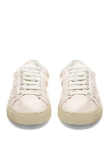 pink saint laurent sneakers