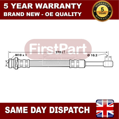 Fits Hyundai Terracan 2.5 TD 2.9 CRDi 3.5 FirstPart Rear Brake Hose 58834H1060
