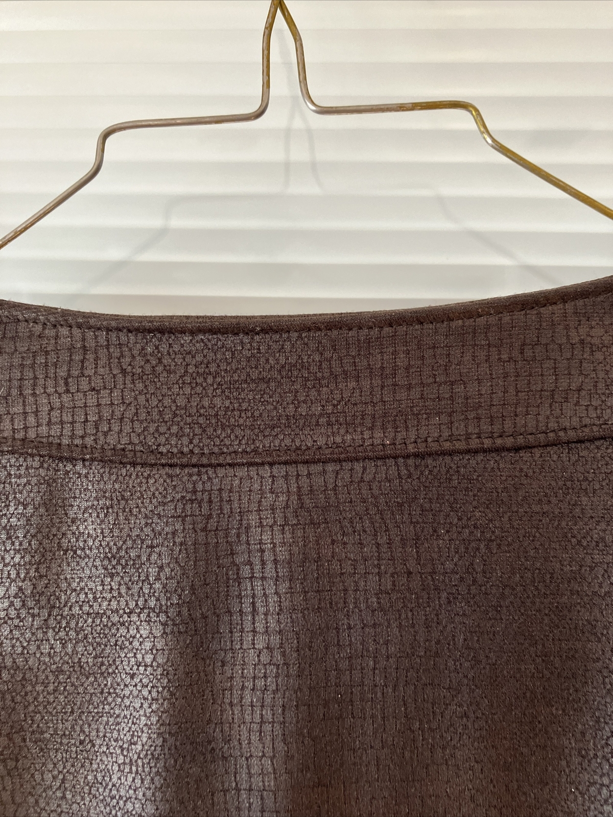 Pleather Jacket Size m Brown - image 8